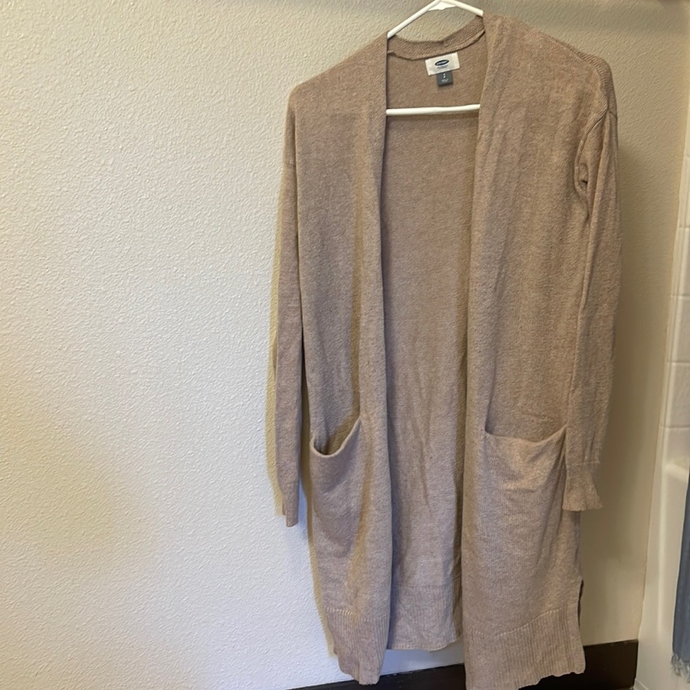 Long knit sweater